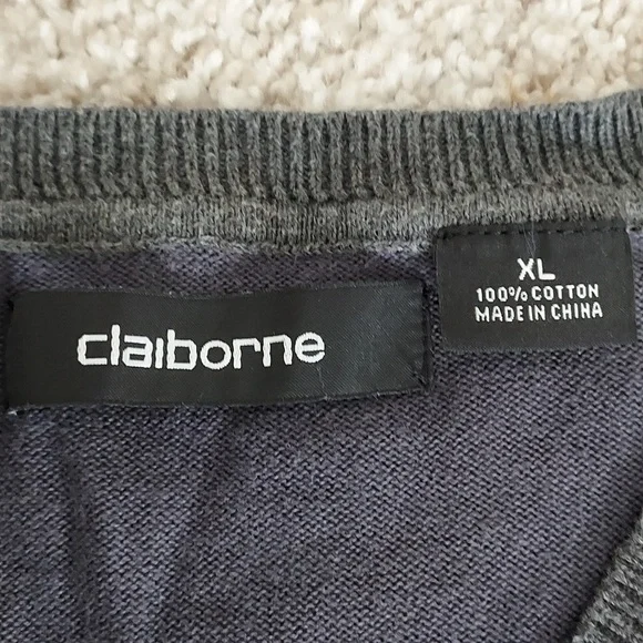 Liz Claiborne argyle sweater - Picture 3 of 4